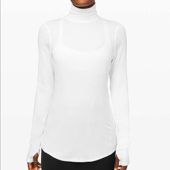 Lululemon full day ahead turtleneck S - white - Picture 3 of 4